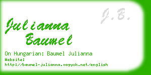 julianna baumel business card